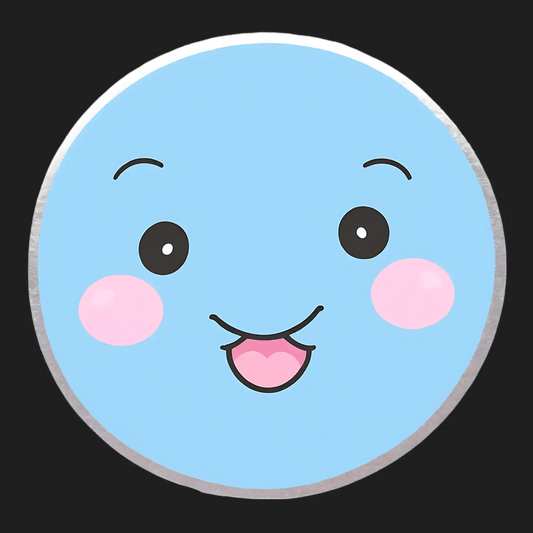 Cute Face Emoji Sticker - Heat Press Transfer