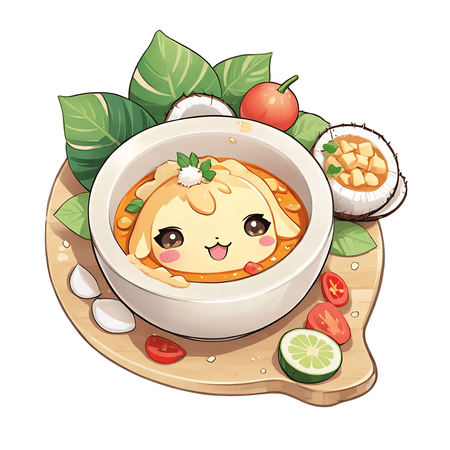 Cute Food Art - Sticker - Heat Press Transfer