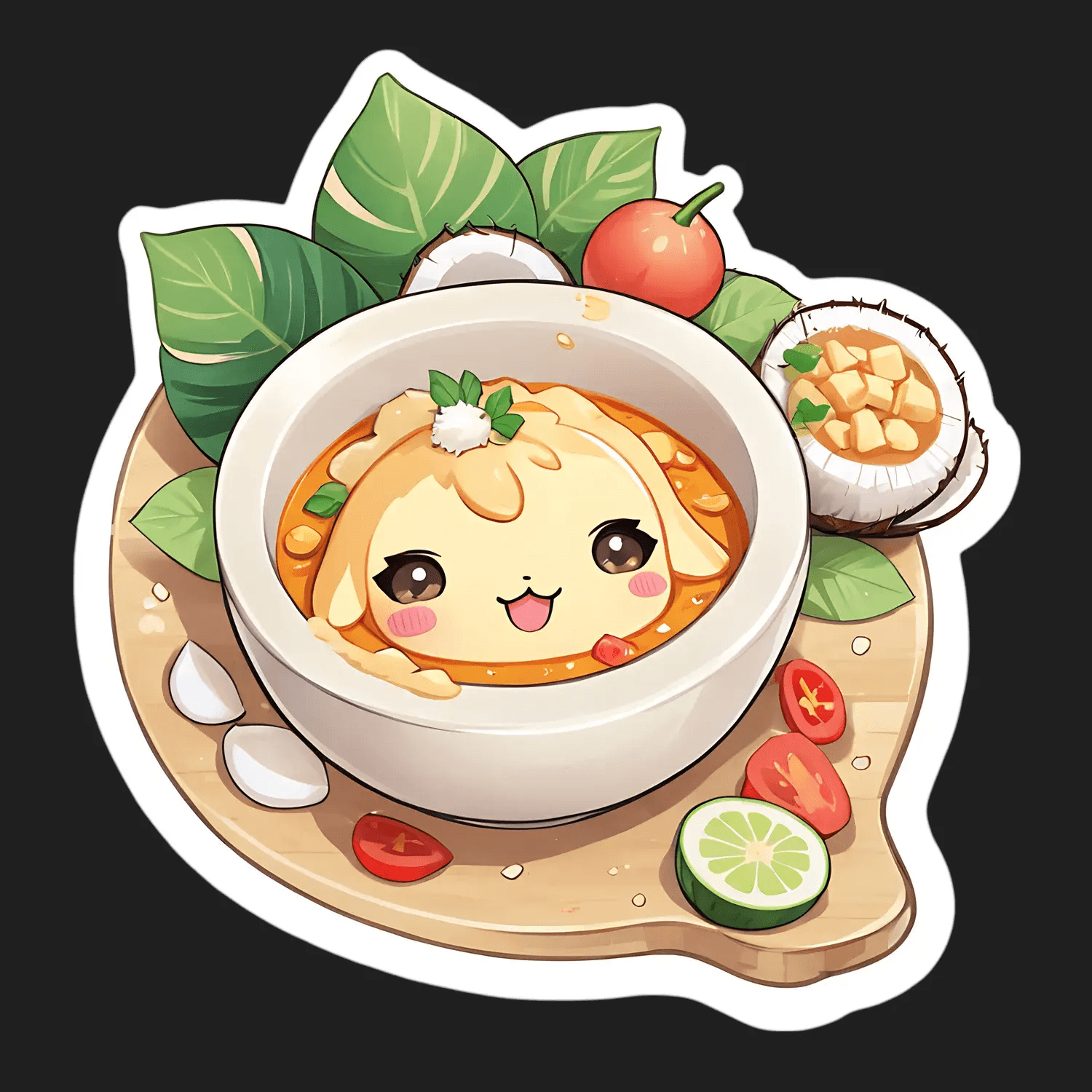 Cute Food Art - Sticker - Heat Press Transfer