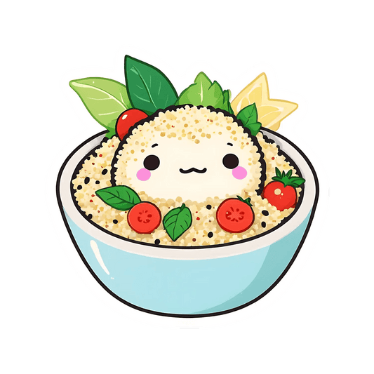 Cute Food Bowl - UV DTF Sticker - Heat Press Transfer