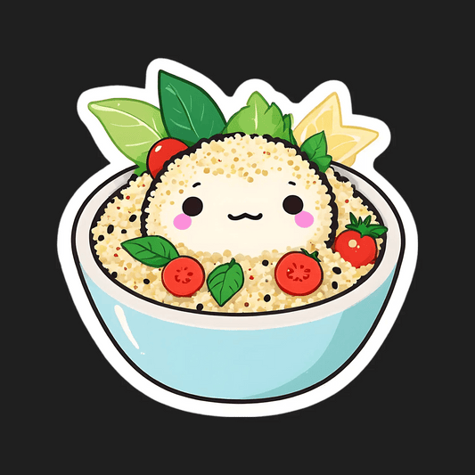 Cute Food Bowl - UV DTF Sticker - Heat Press Transfer