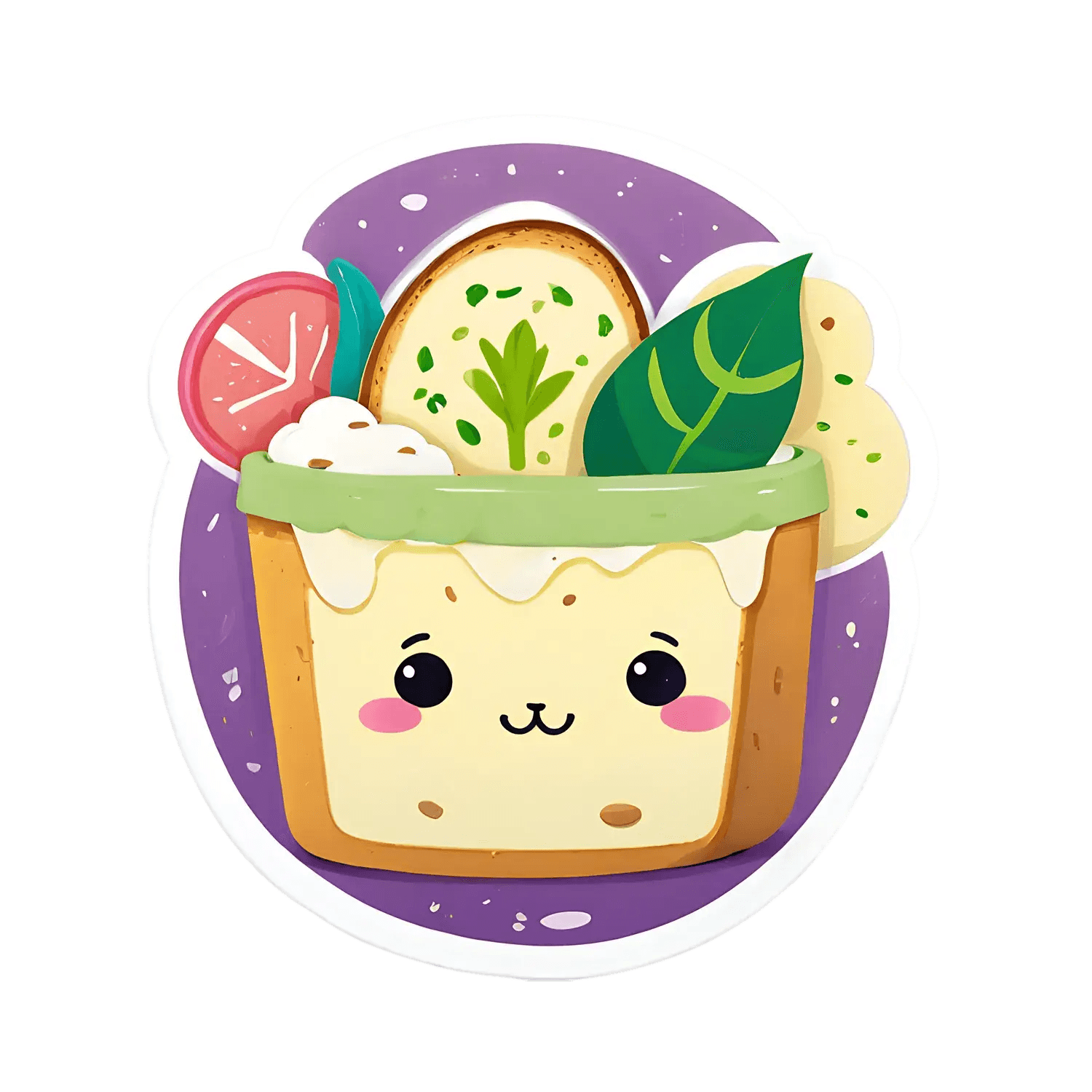 Cute Foodie - Sticker - Heat Press Transfer