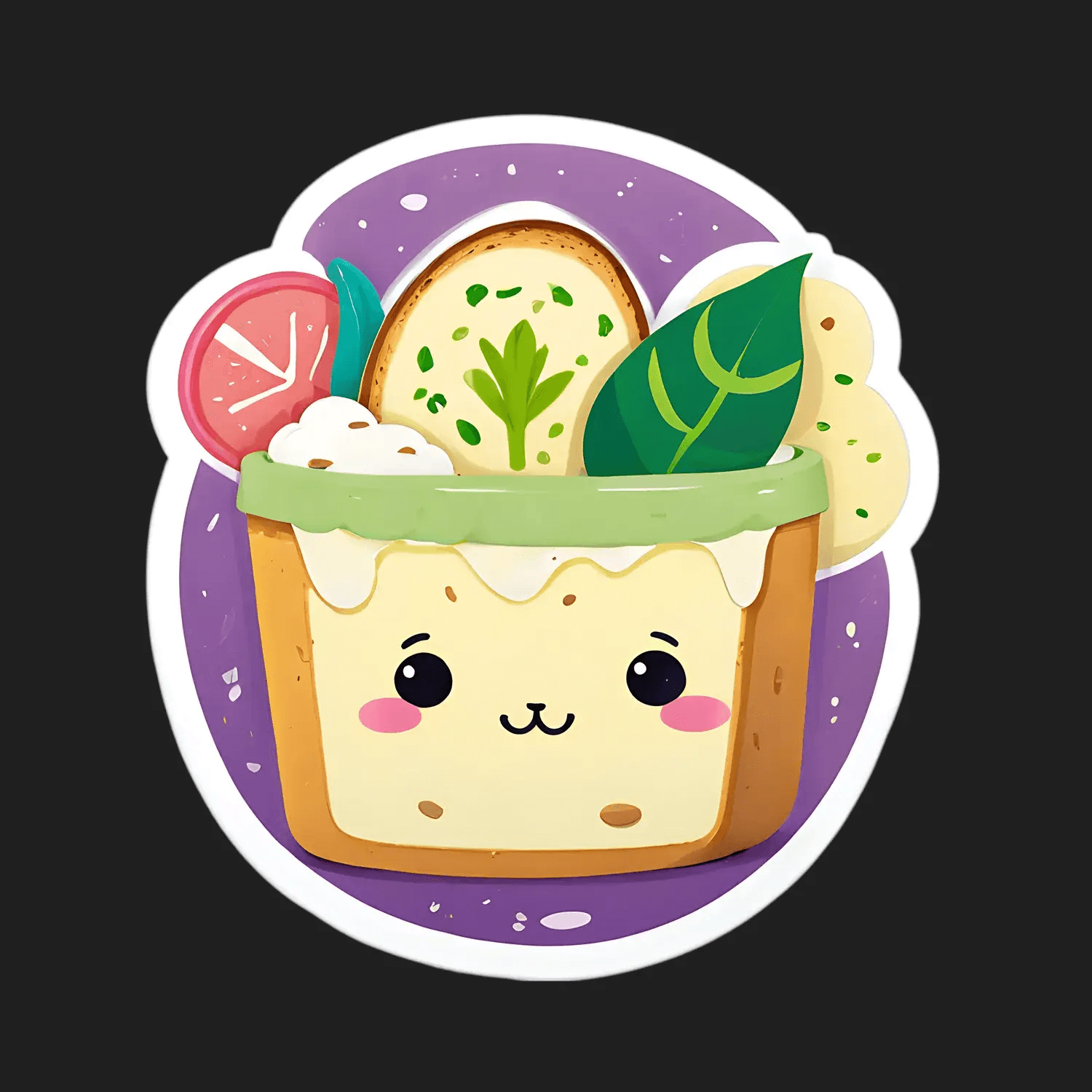 Cute Foodie - Sticker - Heat Press Transfer