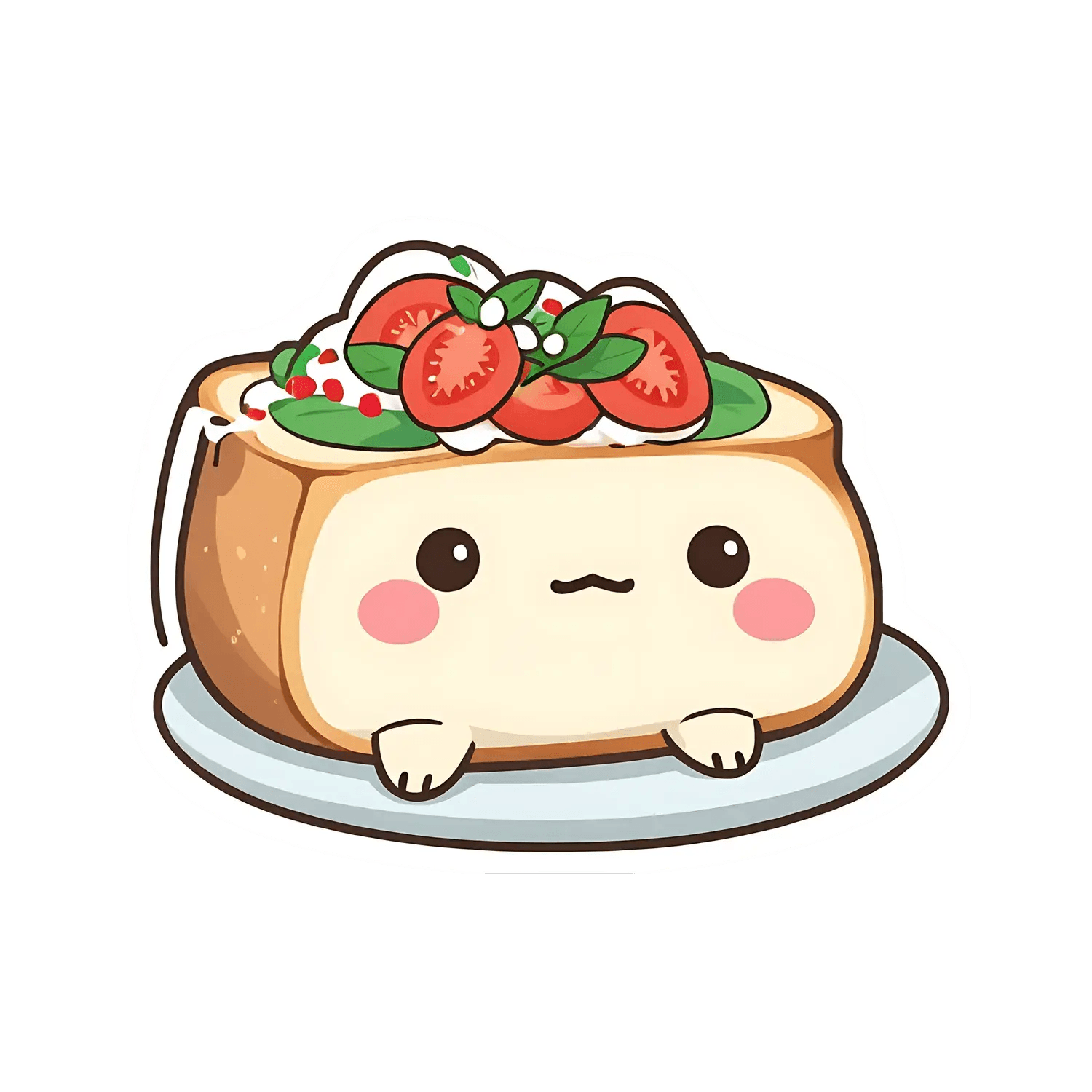 Cute Foodie - Tofu Sticker - Heat Press Transfer