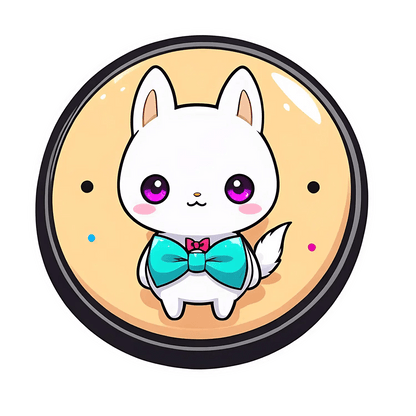 Cute Fox - UV DTF Anime Sticker - Heat Press Transfer