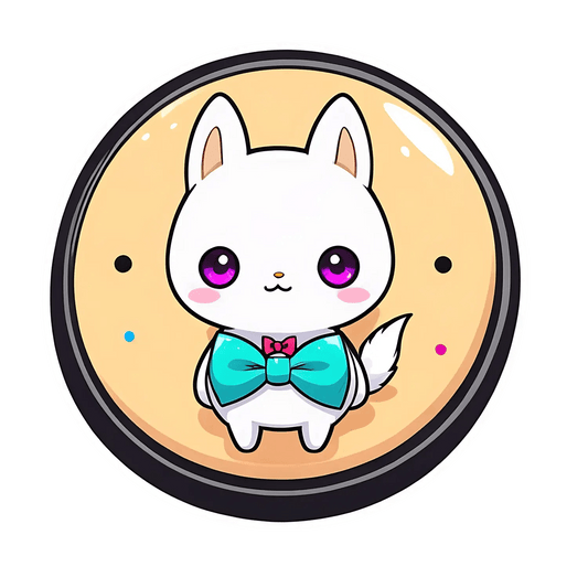 Cute Fox - UV DTF Anime Sticker - Heat Press Transfer