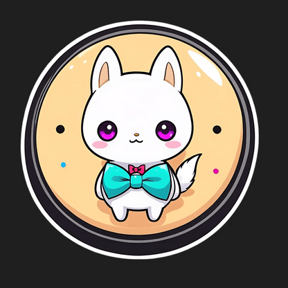 Cute Fox - UV DTF Anime Sticker - Heat Press Transfer