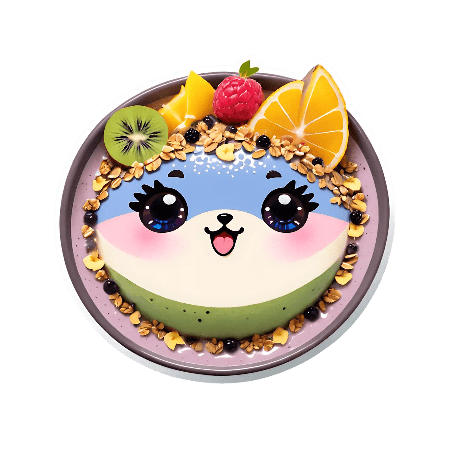 Cute Fruit Bowl - Sticker - Heat Press Transfer