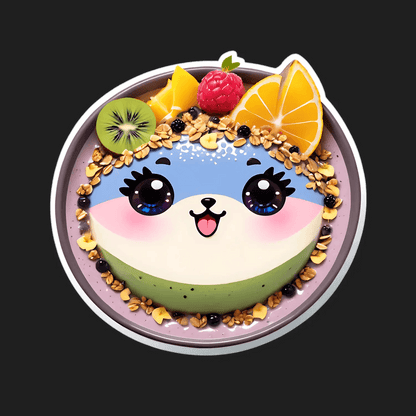 Cute Fruit Bowl - Sticker - Heat Press Transfer