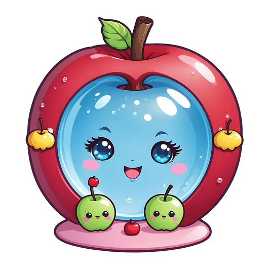 Cute Fruit Faces - Sticker - Heat Press Transfer
