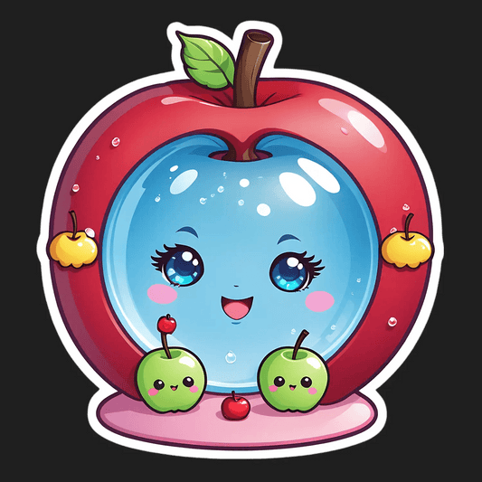 Cute Fruit Faces - Sticker - Heat Press Transfer
