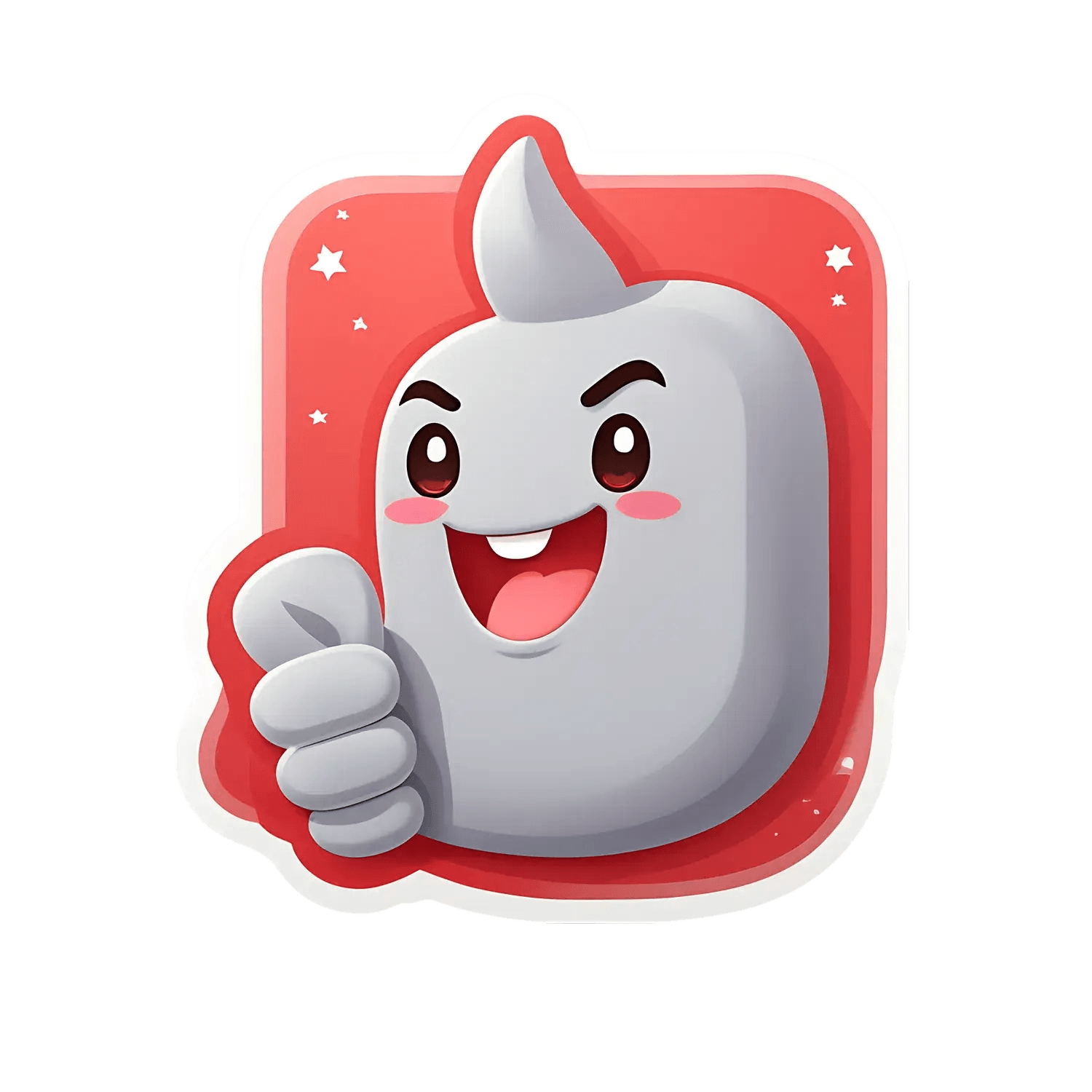 Cute Ghost Emoji Sticker - Fun & Expressive - Heat Press Transfer
