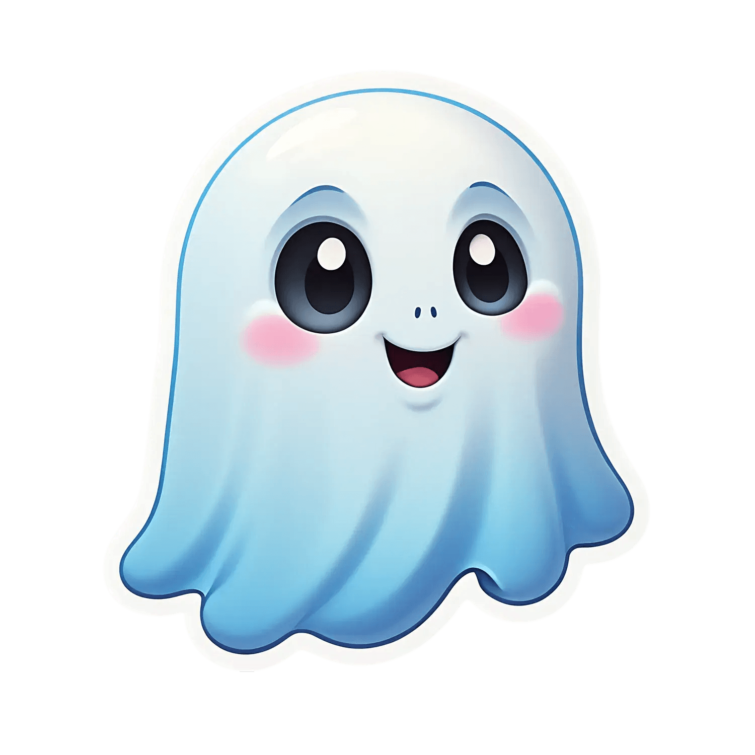 Cute Ghost Sticker - Halloween Decor - Heat Press Transfer