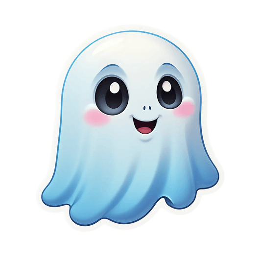 Cute Ghost Sticker - Halloween Decor - Heat Press Transfer