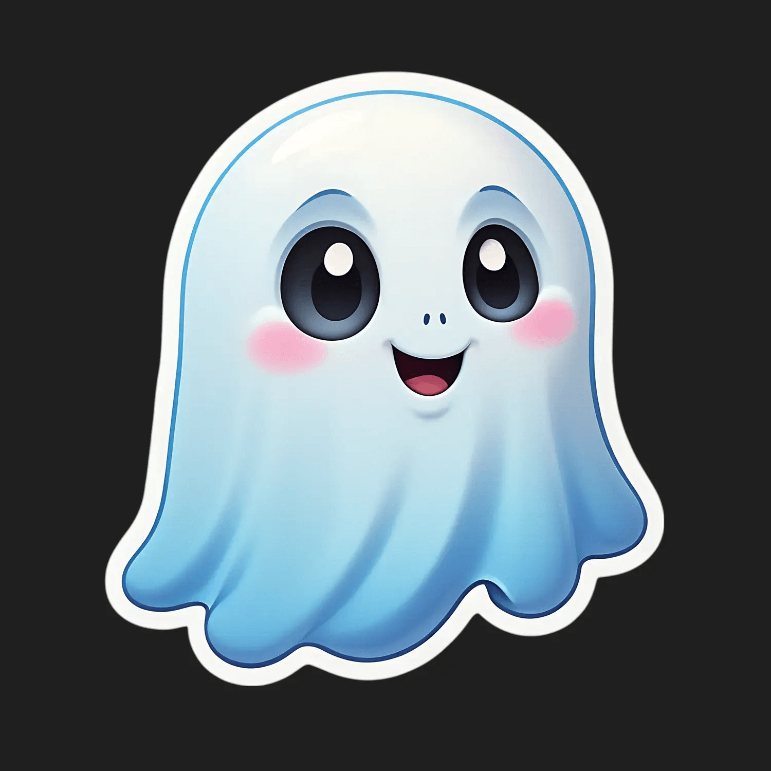 Cute Ghost Sticker - Halloween Decor - Heat Press Transfer