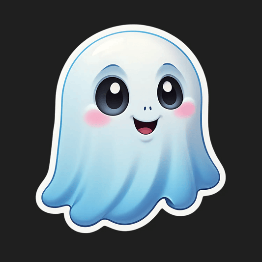 Cute Ghost Sticker - Halloween Decor - Heat Press Transfer