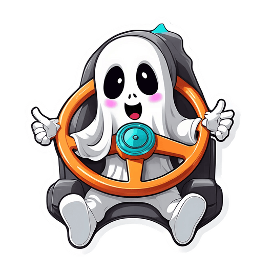 Cute Ghost UV DTF Sticker - Fun and Colorful - Heat Press Transfer