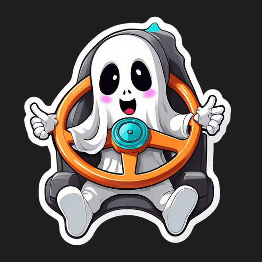 Cute Ghost UV DTF Sticker - Fun and Colorful - Heat Press Transfer