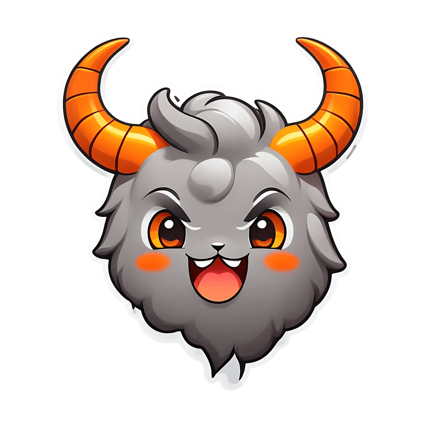 Cute Goat Sticker - UV DTF - Heat Press Transfer