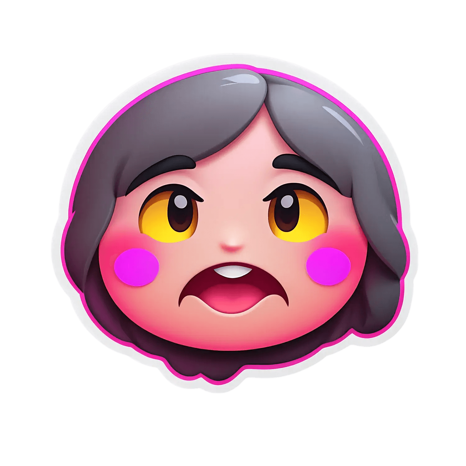 Cute Grandma Face - Sticker - Heat Press Transfer