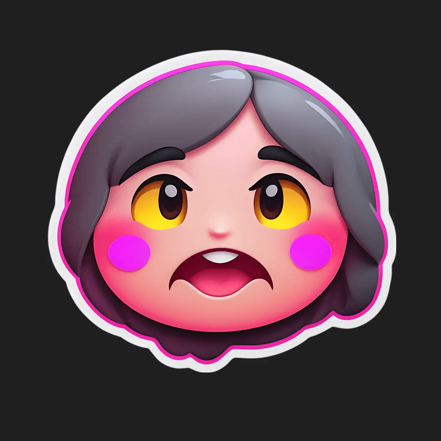 Cute Grandma Face - Sticker - Heat Press Transfer