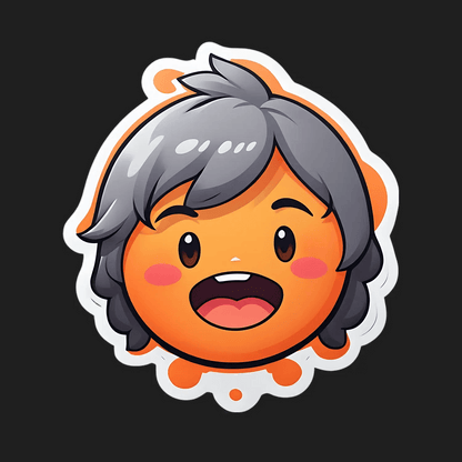 Cute Granny Face - Sticker - Heat Press Transfer