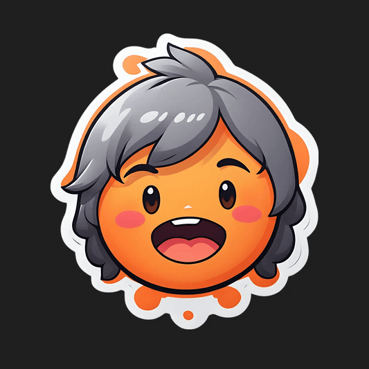 Cute Granny Face - Sticker - Heat Press Transfer