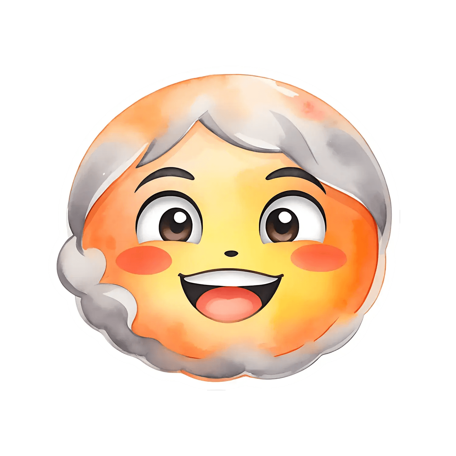 Cute Granny Face - UV DTF Sticker - Heat Press Transfer