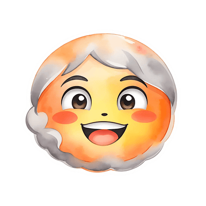 Cute Granny Face - UV DTF Sticker - Heat Press Transfer