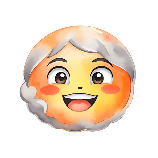 Cute Granny Face - UV DTF Sticker - Heat Press Transfer
