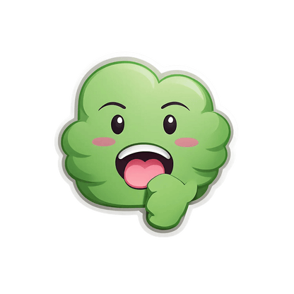 Cute Green Character - Sticker - Heat Press Transfer