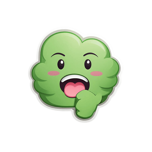 Cute Green Character - Sticker - Heat Press Transfer