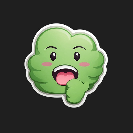 Cute Green Character - Sticker - Heat Press Transfer