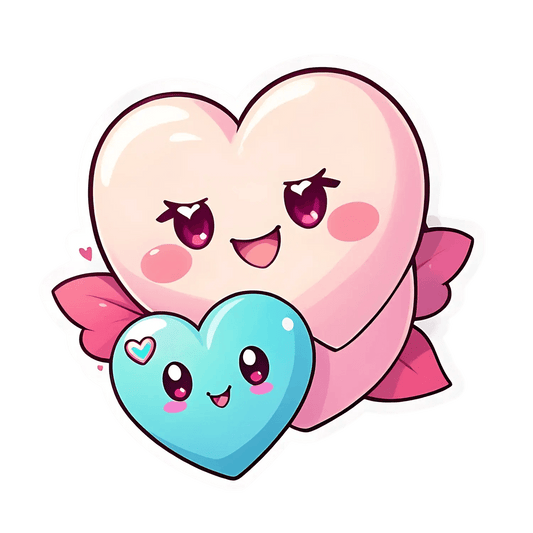 Cute Hearts - Love Sticker - Heat Press Transfer
