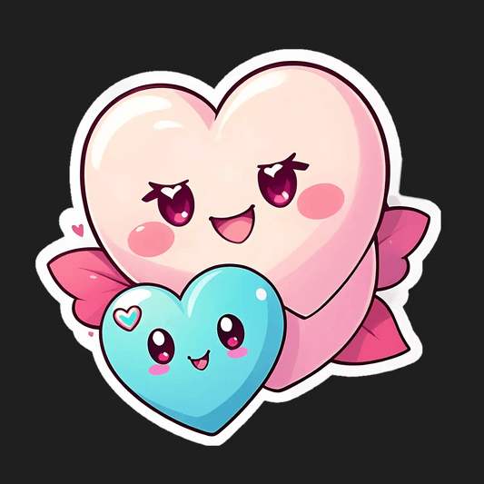 Cute Hearts - Love Sticker - Heat Press Transfer
