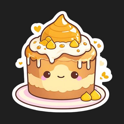 Cute Honey Cake - Sticker - Heat Press Transfer