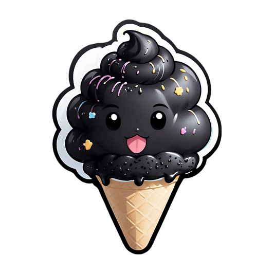 Cute Ice Cream Cone - Sticker - Heat Press Transfer
