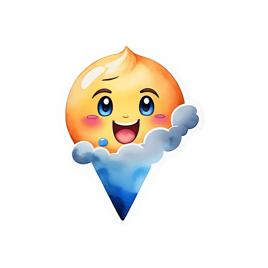 Cute Ice Cream - Sticker - Heat Press Transfer