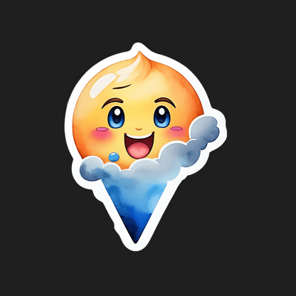Cute Ice Cream - Sticker - Heat Press Transfer