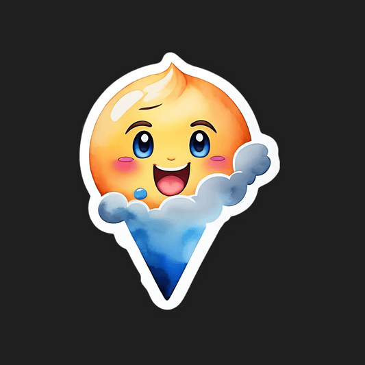 Cute Ice Cream - Sticker - Heat Press Transfer