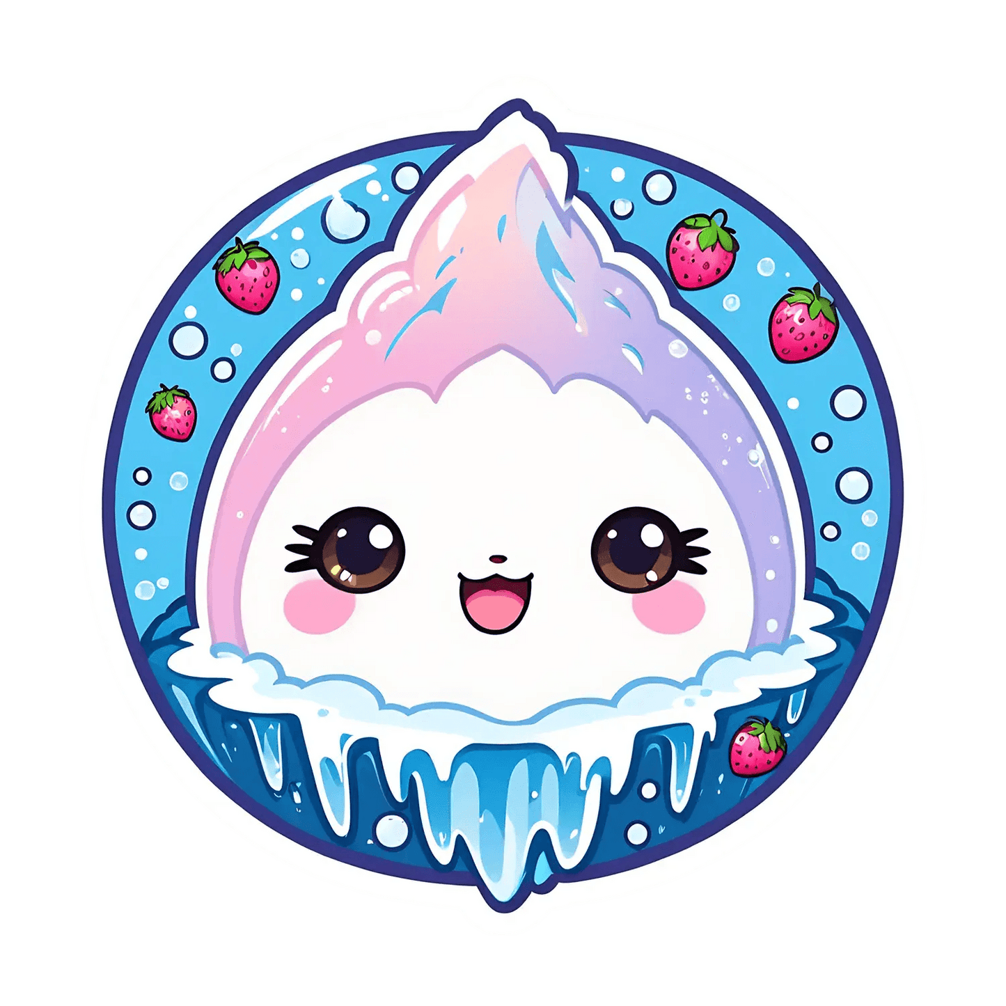 Cute Ice Cream - Sticker - Heat Press Transfer