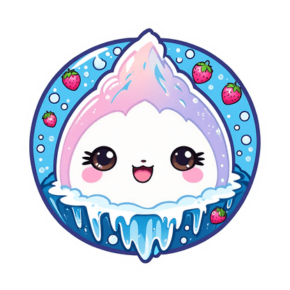 Cute Ice Cream - Sticker - Heat Press Transfer