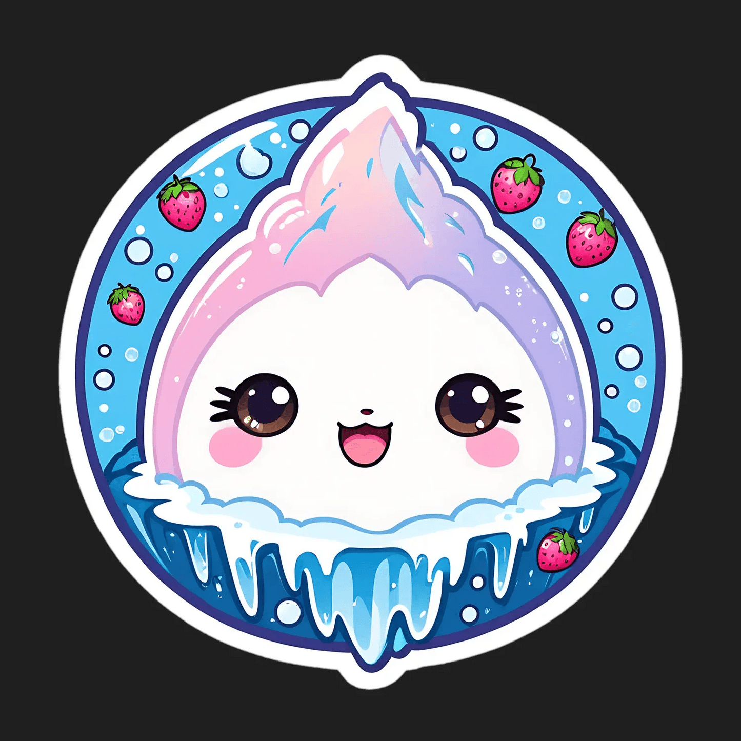 Cute Ice Cream - Sticker - Heat Press Transfer