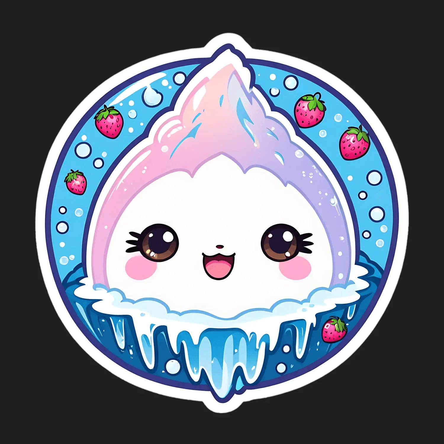 Cute Ice Cream - Sticker - Heat Press Transfer