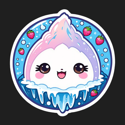 Cute Ice Cream - Sticker - Heat Press Transfer