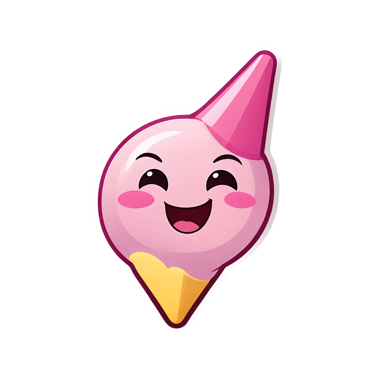 Cute Ice Cream - UV Sticker - Heat Press Transfer