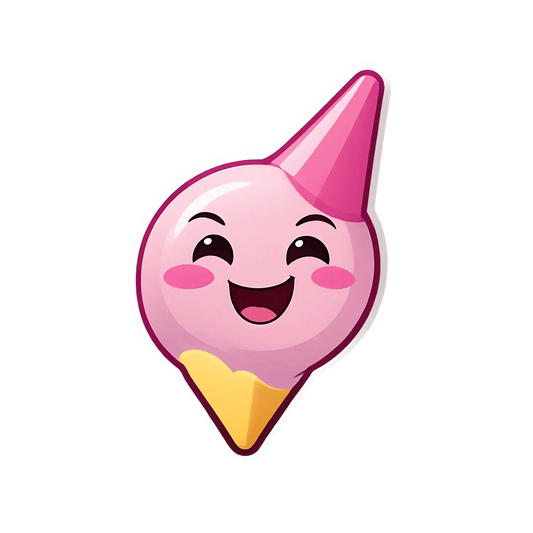 Cute Ice Cream - UV Sticker - Heat Press Transfer