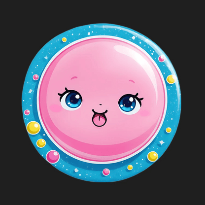 Cute Kawaii Face - Sticker - Heat Press Transfer