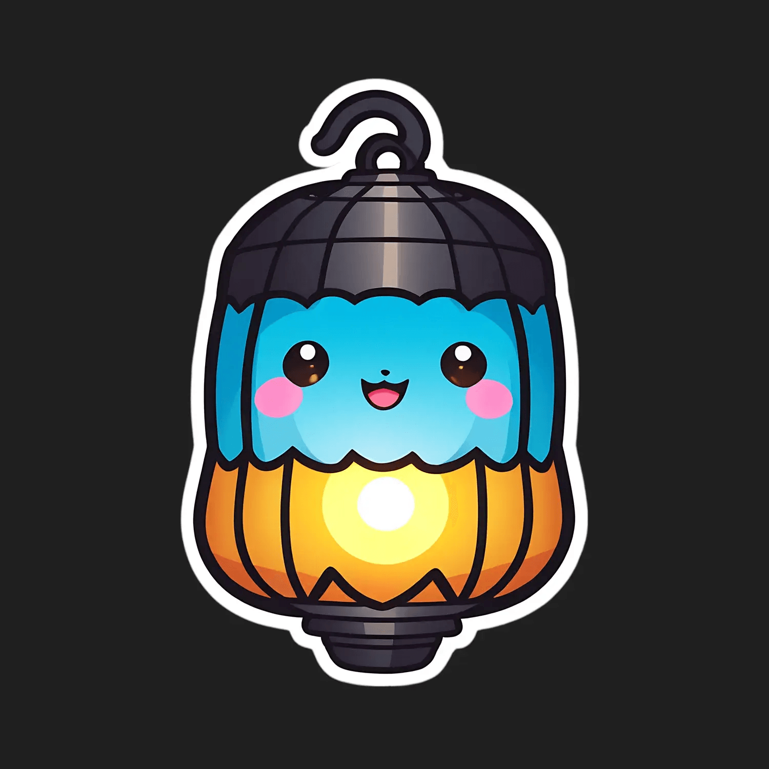 Cute Lantern - Adorable Sticker - Heat Press Transfer