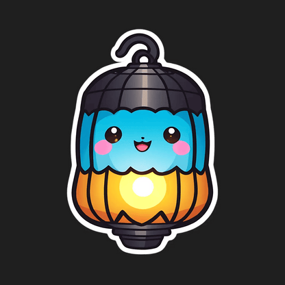 Cute Lantern - Adorable Sticker - Heat Press Transfer